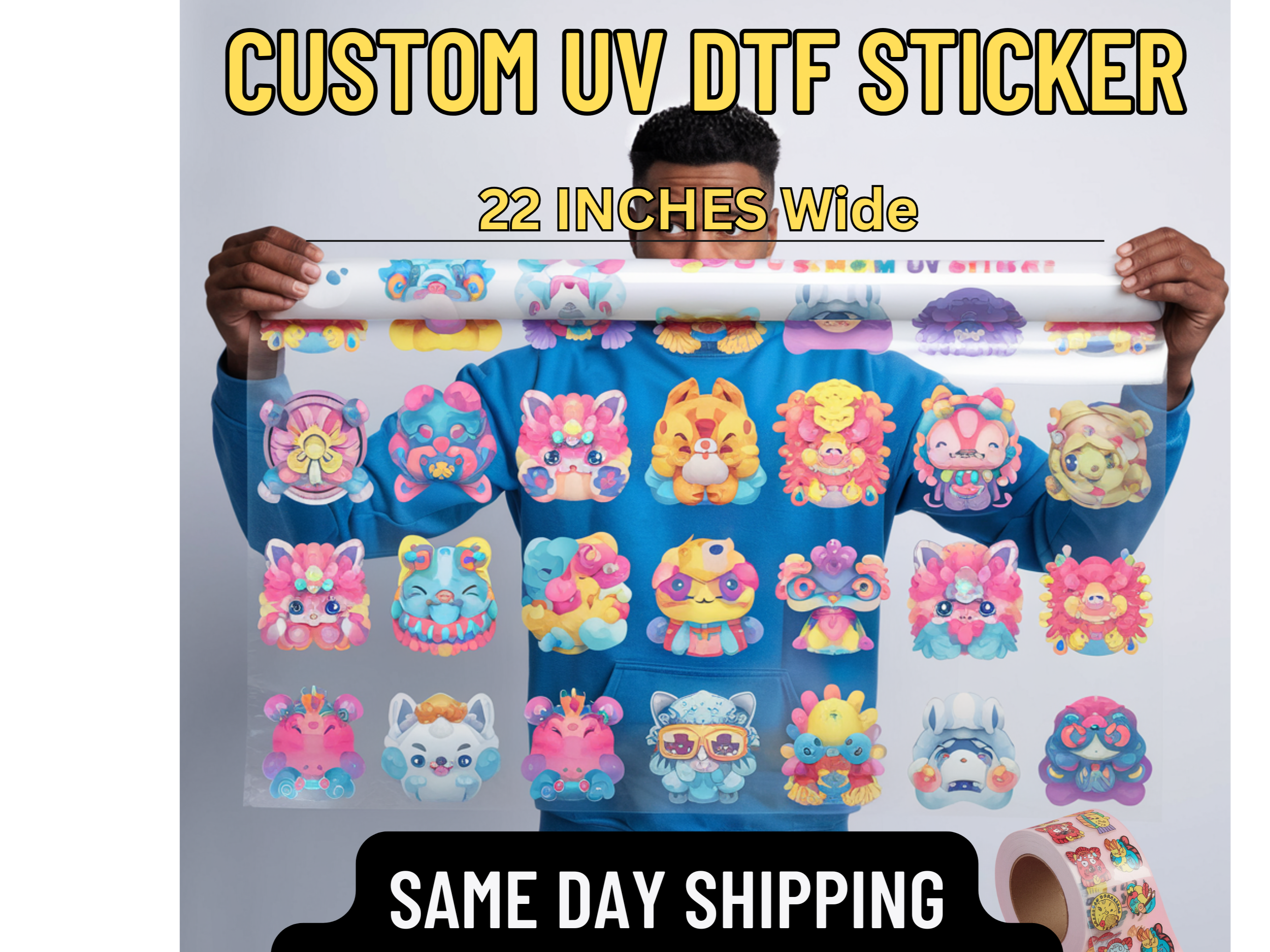 UPLOAD UV STICKER Gang sheet