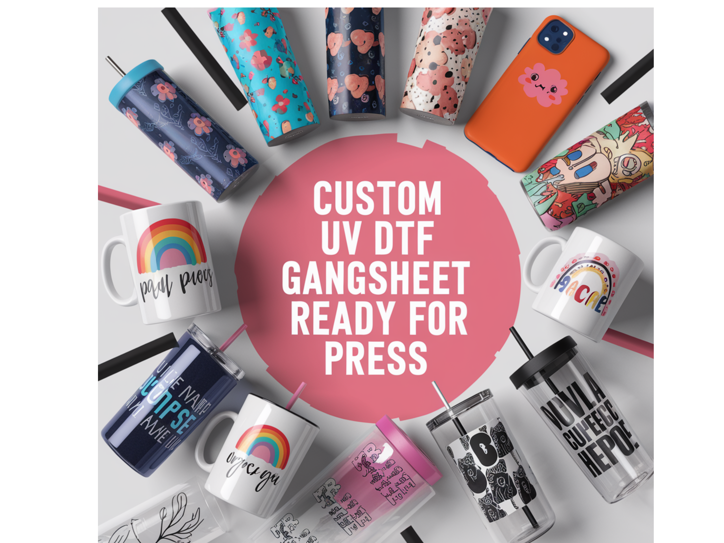 UPLOAD UV STICKER Gang sheet