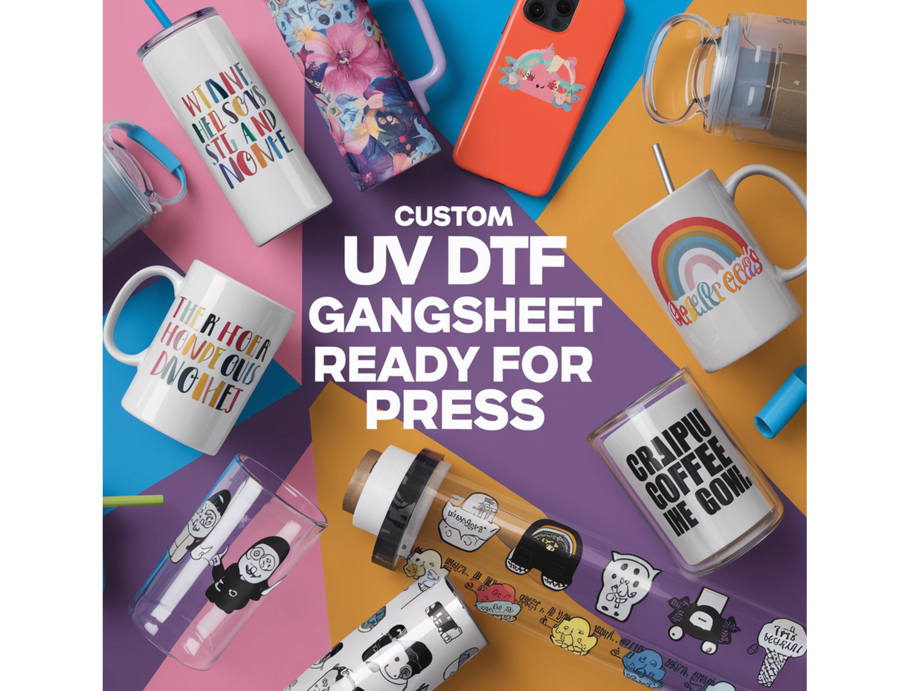 UPLOAD UV STICKER Gang sheet