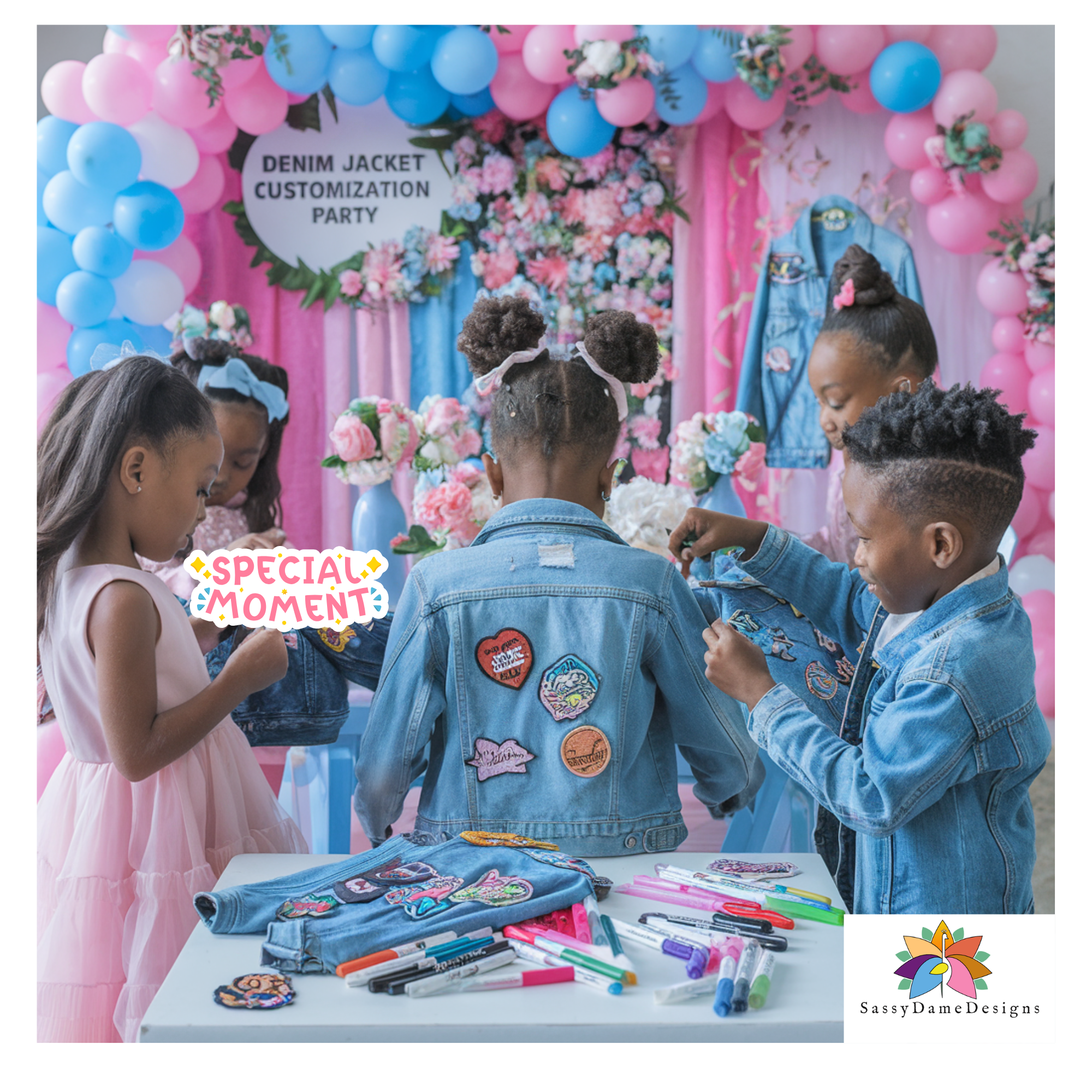 DIY Party: Custom Denim Jackets for Kids Edition!