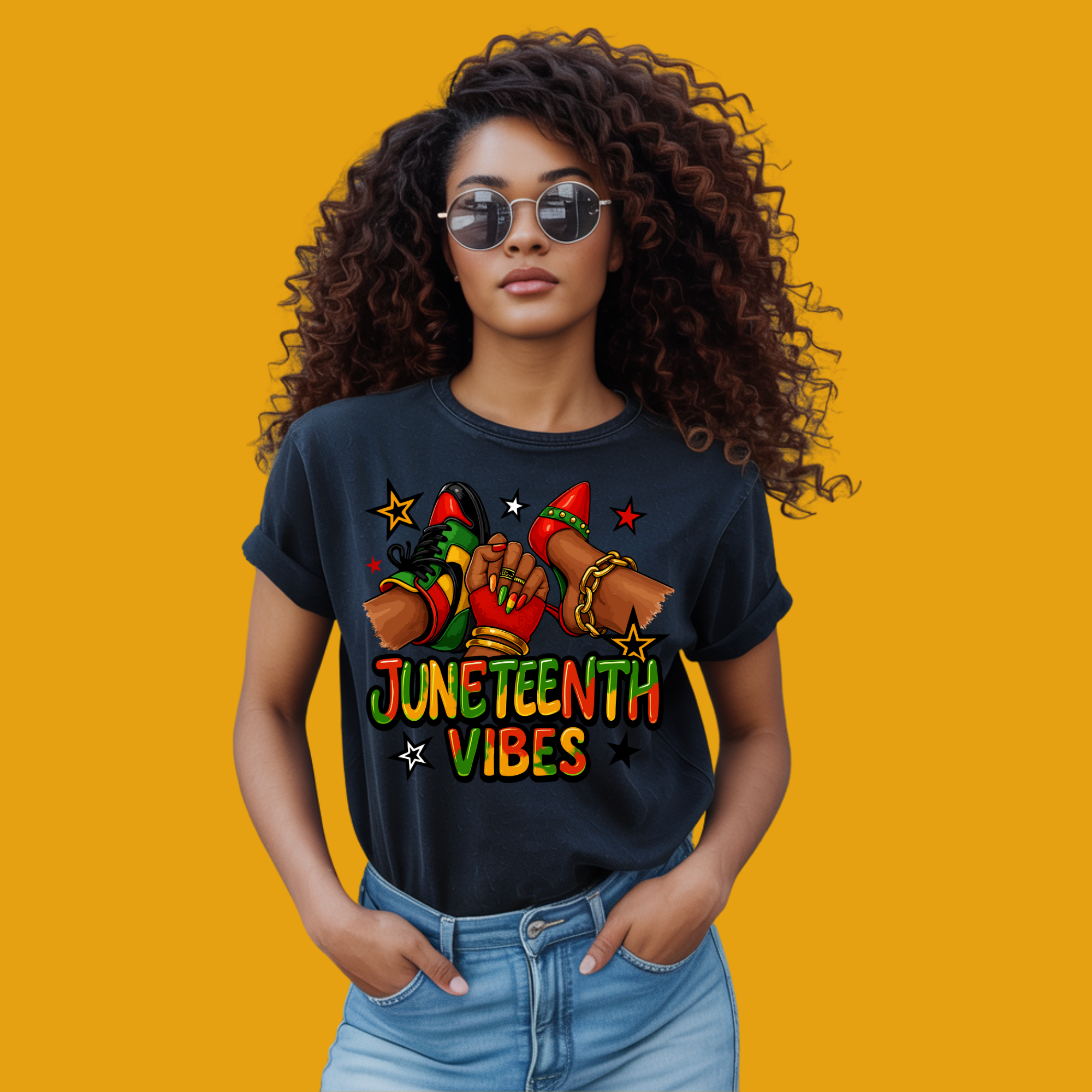 Juneteenth Heat Transfer Bundle | Shirt Transfers, Hat Patches, UV Decal Stickers | Black Pride | DIY Apparel Craft Kit