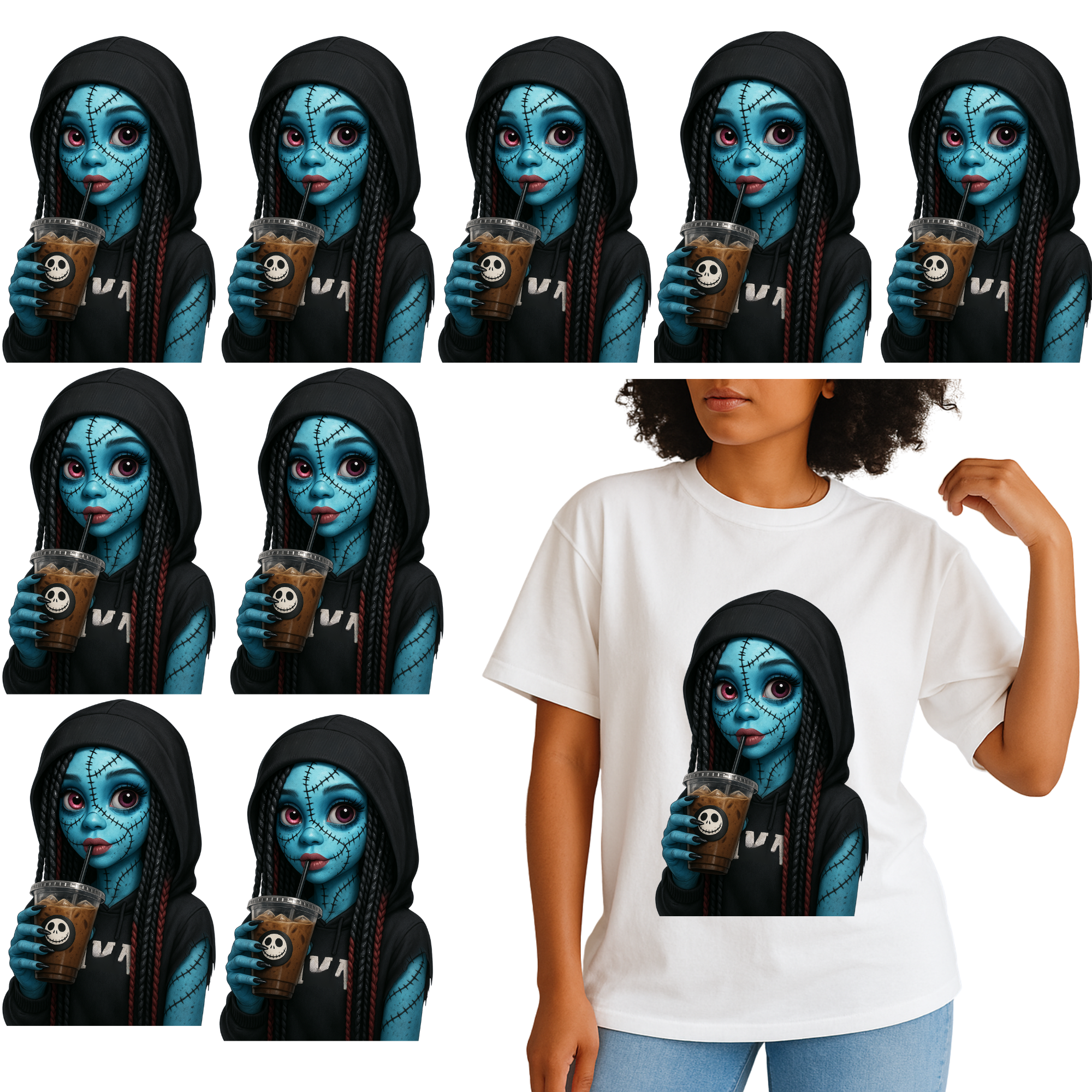 10 Adult Shirt Transfers - Halloween Bundle