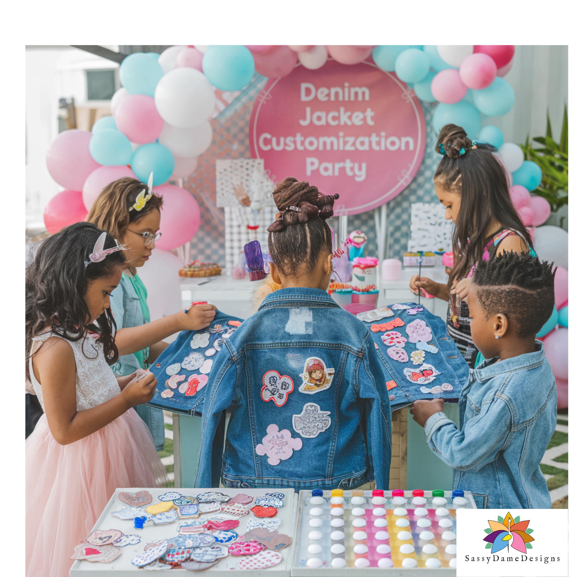 DIY Party: Custom Denim Jackets for Kids Edition!