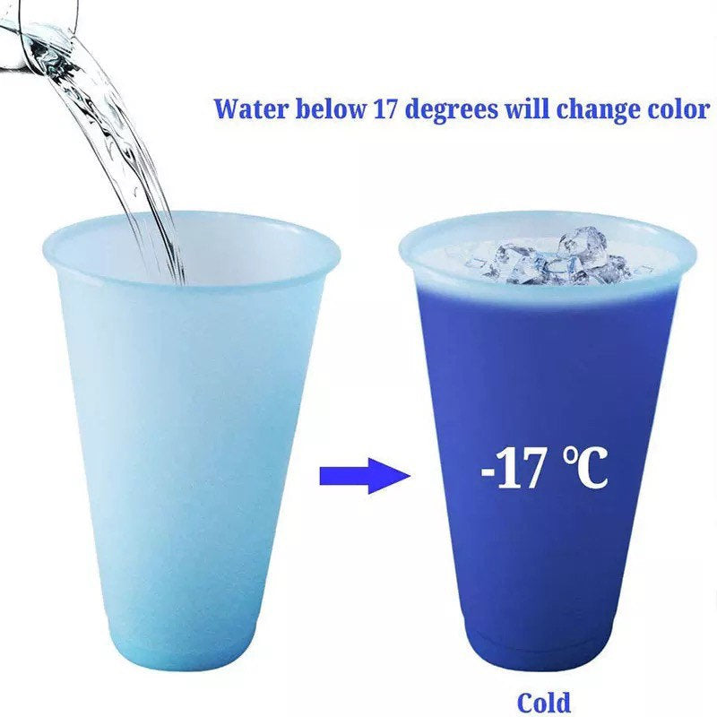 Color Changing Cups(5set)/Color changing cups/ Vinyl Cups/Blank Cups/Summer Cups/Large Cups/Reusable Plastic Cups/Beach Cup/Bulk/Kid Cup - SassyDame Designs,LLC