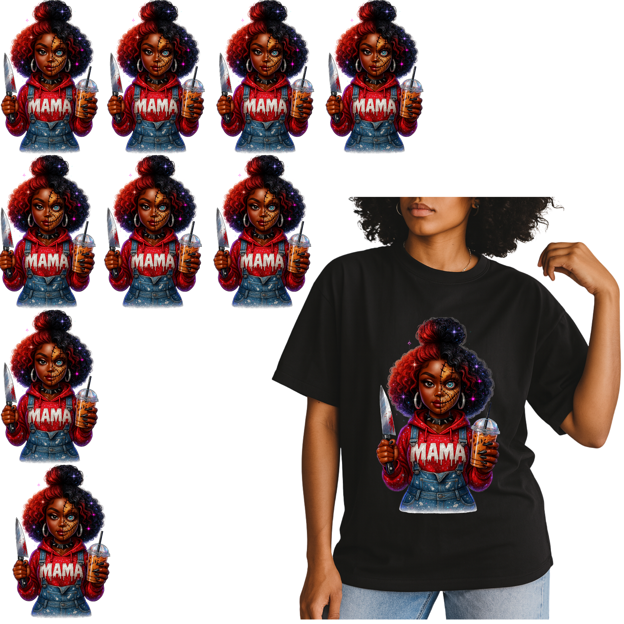 14 Adult Shirt Transfers - Halloween Bundle