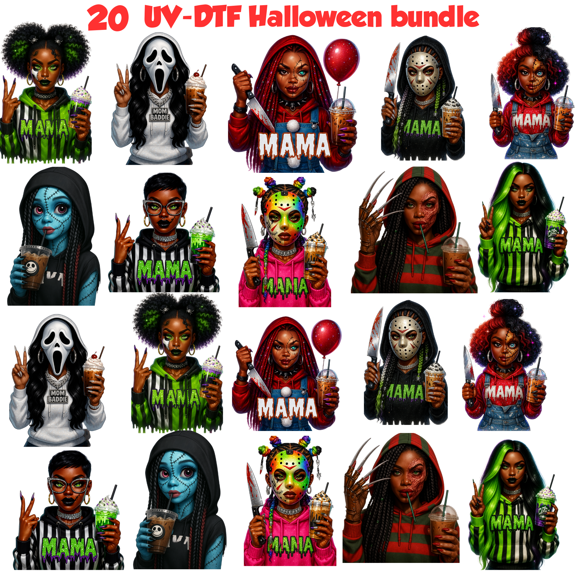 UV DTF DECALS - Halloween Bundle