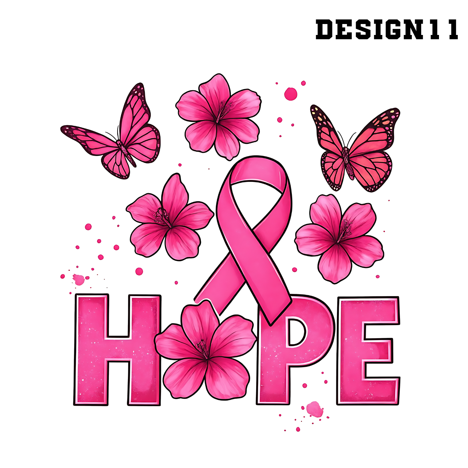 12 Breast Cancer DTF Bundle