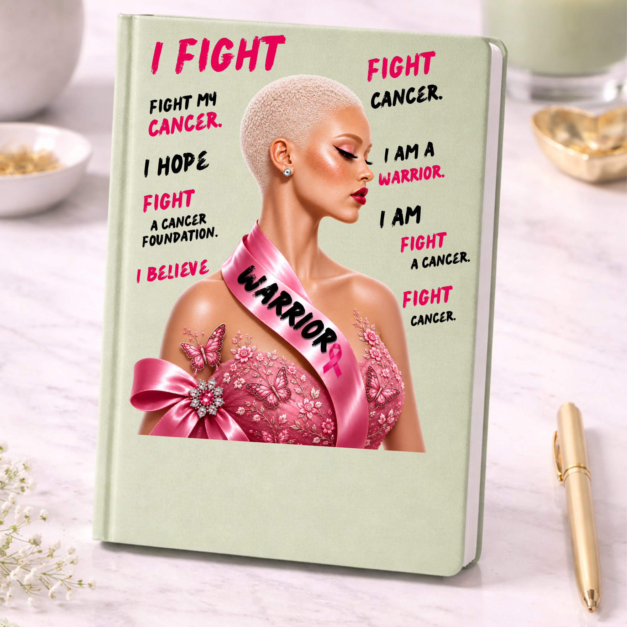 Breast Cancer Warrior UV DTF Decal, Choose Your Warrior Design,