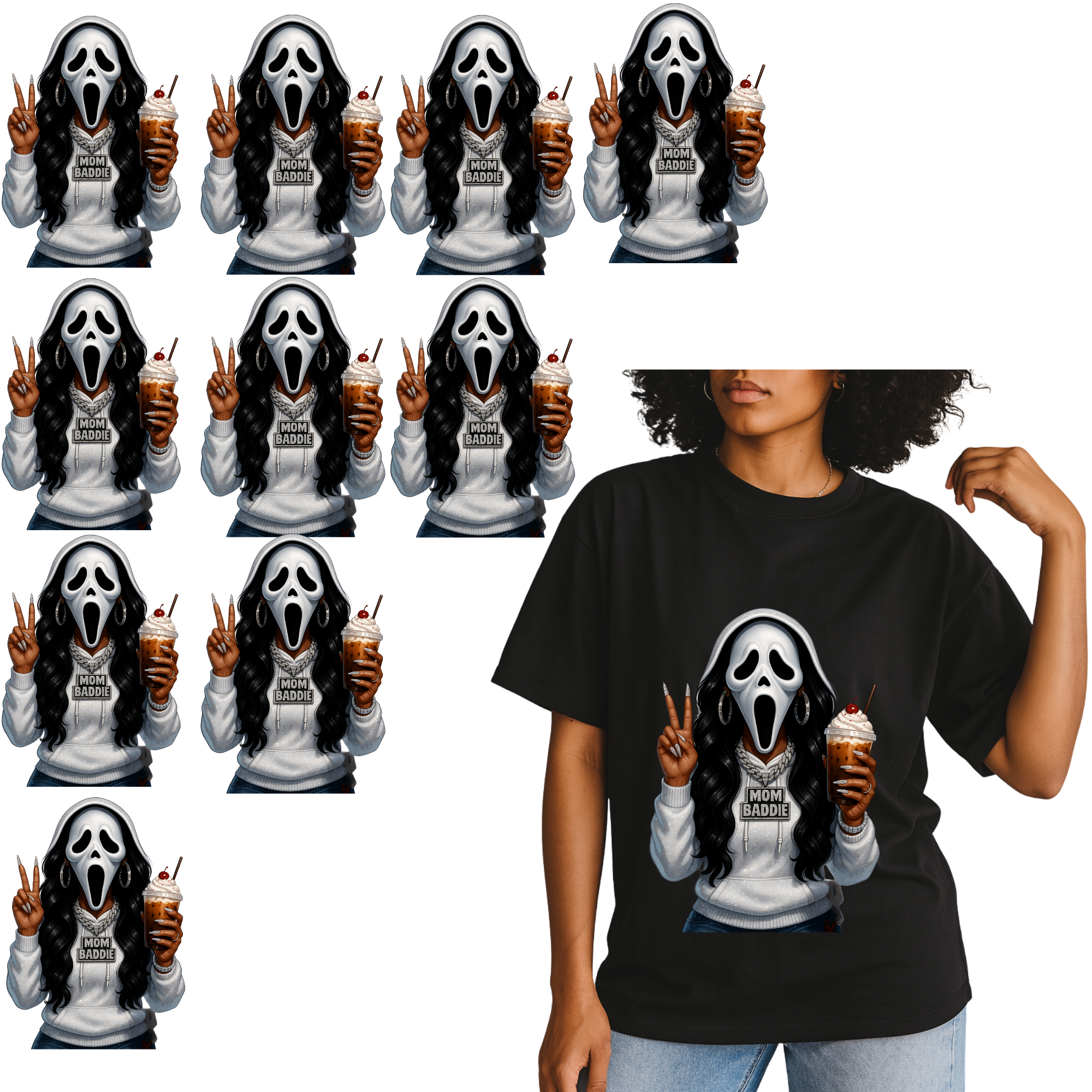 14 Adult Shirt Transfers - Halloween Bundle