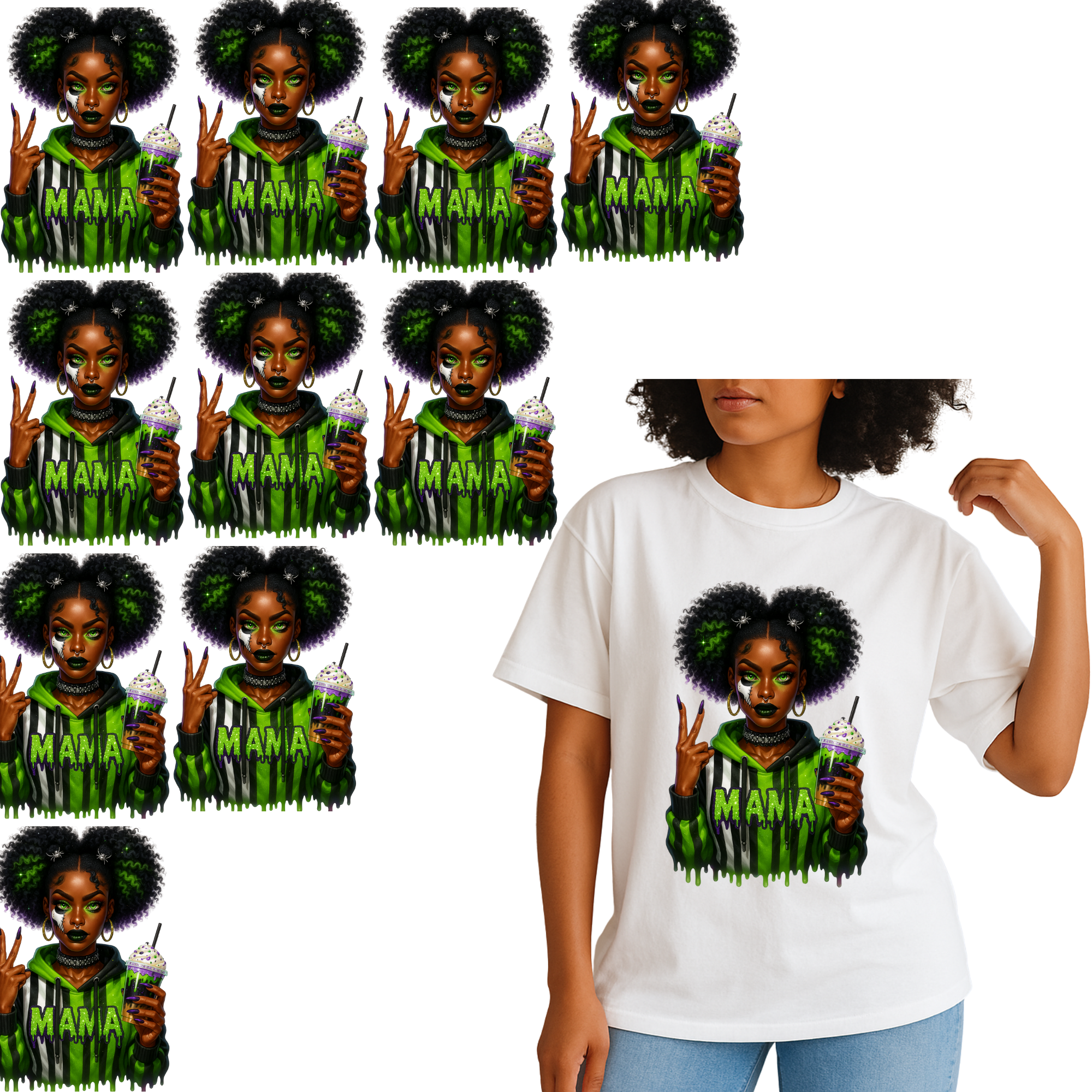 14 Adult Shirt Transfers - Halloween Bundle