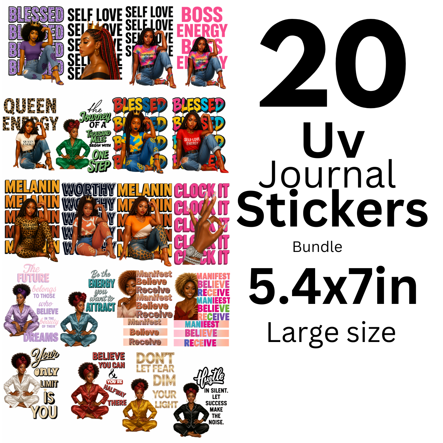 20 uv bundle black girl magic