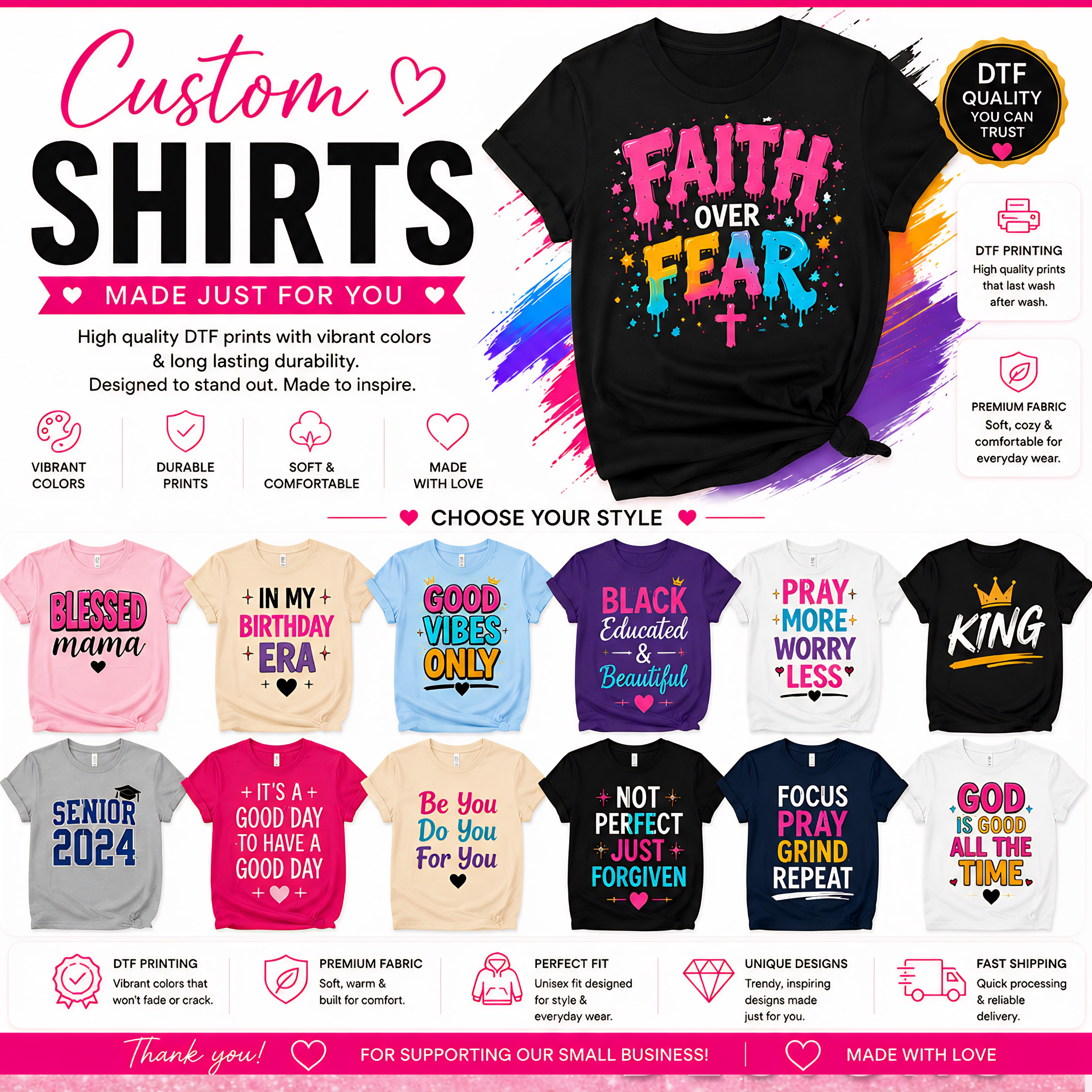 Custom Unisex Shirts