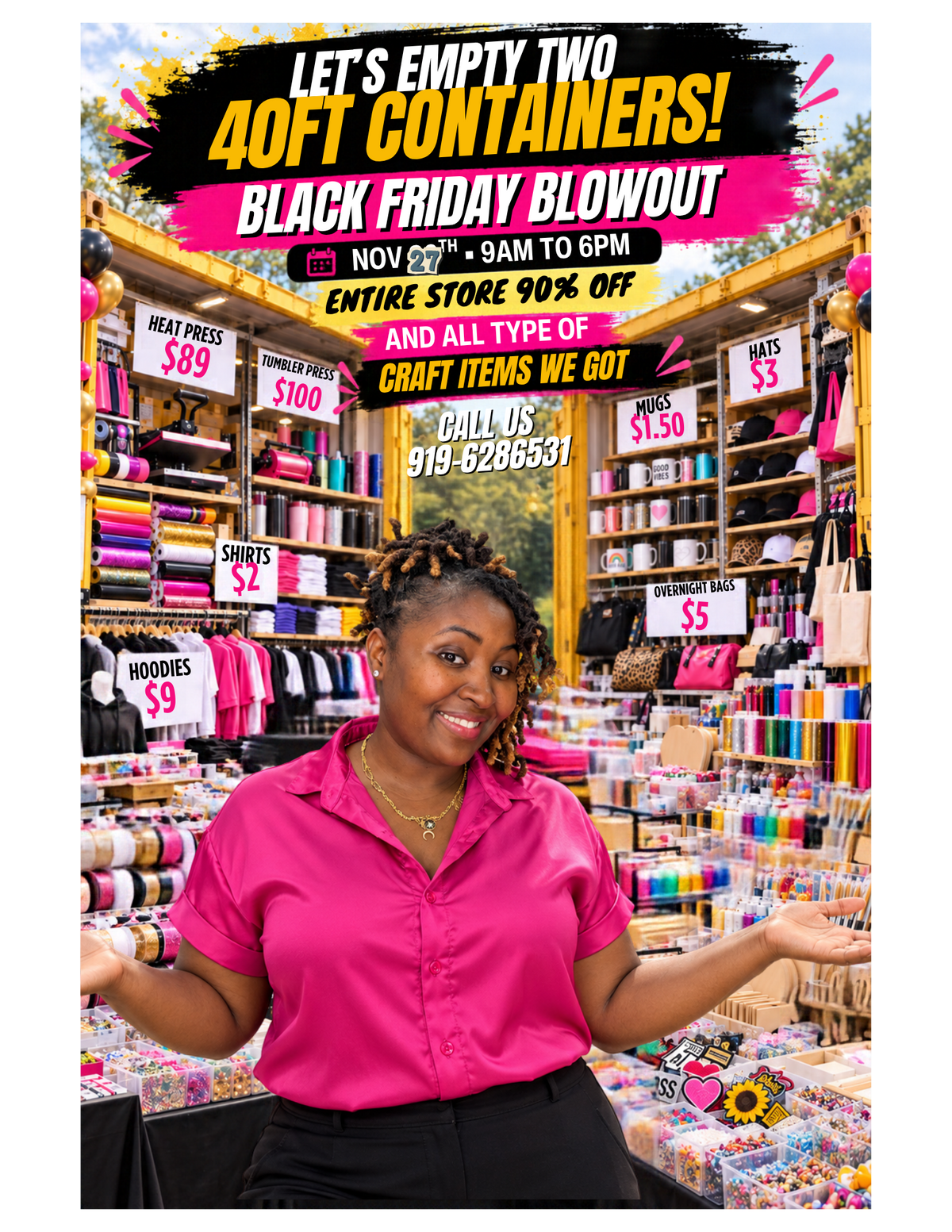 40' Container Capacity Black Friday Blowout Sale